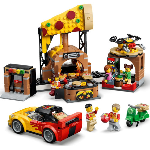 Конструктор LEGO City Доставка пиццы с разными транспортными средствами (60496) – LEGO (вид 4)