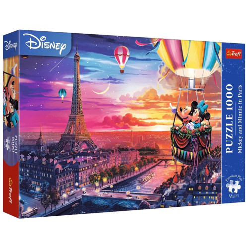 Пазл Trefl Premium Plus Disney Микки и Минни в Париже 1000 элементов (5900511109177) – Trefl