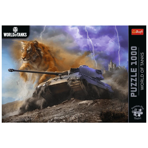 Пазл Trefl Premium Plus World of Tanks: Тигр II 1000 элементов (5900511120899) – Trefl (вид 2)