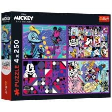 Пазл Trefl Inside Mickey&friends Серия приключений Микки 4х 250 элементов (5900511133080)