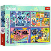 Пазл Trefl Lilo&Stitch Удивительный Стич 4х 250 элементов (5900511133110)