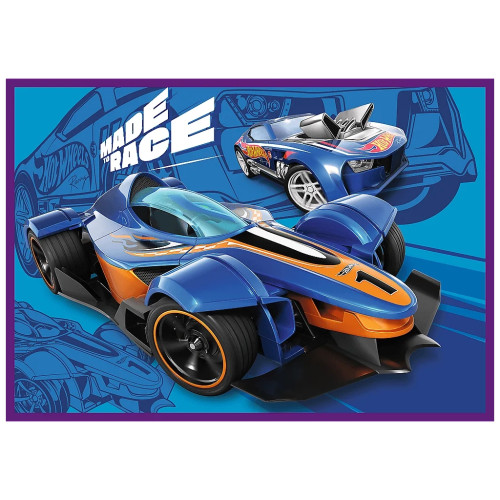 Пазл Trefl Hot Wheels Гоночный автомобиль 4х250 элементов (5900511133127) – Trefl (вид 1)