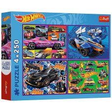 Пазл Trefl Hot Wheels Гоночный автомобиль 4х250 элементов (5900511133127)