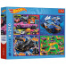 Пазл Trefl Hot Wheels Гоночный автомобиль 4х250 элементов (5900511133127) – Trefl