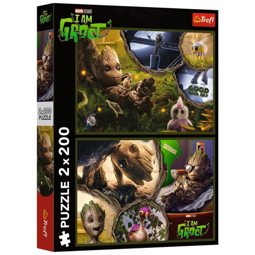 Пазл Trefl Marvel Heroes Я являюсь Грут 2х 200 элементов (5900511133158) – Trefl