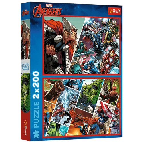 Пазл Trefl The Avengers Защитники мира 2х200 элементов (5900511133189) – Trefl