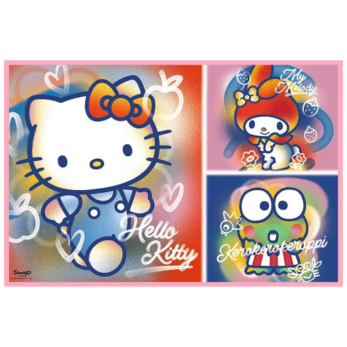 Пазл Trefl Hello Kitty Приветствую Китти и друзей 2х200 элементов (5900511133363) – Trefl (вид 1)