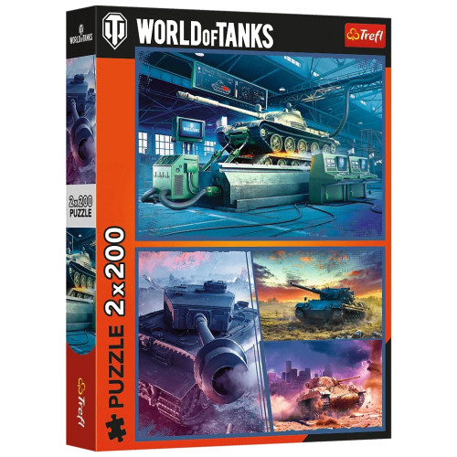 Пазл Trefl WARGAMING Бронетанковая миссия 2х200 элементов (5900511133462) – Trefl
