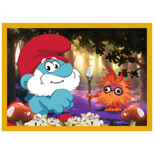 Пазл Trefl The Smurfs Жизнь в деревне смурфов 4 в 1 (35, 48, 54, 70) (5900511346640) – Trefl (вид 3)