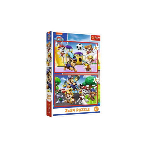 Пазл Trefl Viacom PAW Patrol Веселый день собачек 2х24 элемента (5900511344349) – Trefl