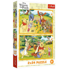 Пазл Trefl Disney Winnie the Pooh День в саду 2х24 элемента (5900511344363)