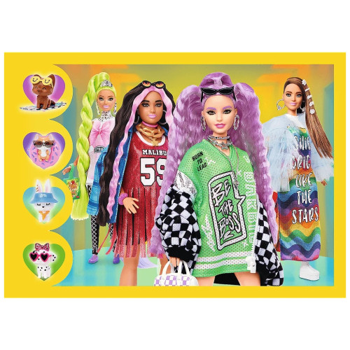 Пазл Trefl Barbie Веселый мир Барби 4 в 1 (35, 48, 54, 70) (5900511346268) – Trefl (вид 2)