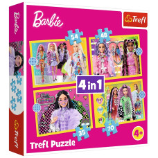 Пазл Trefl Barbie Веселый мир Барби 4 в 1 (35, 48, 54, 70) (5900511346268)