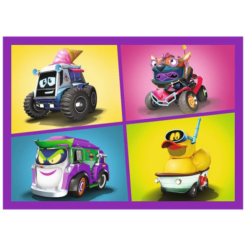 Пазл Trefl Batwheels Встречайте Batwheels 4 в 1 (35, 48, 54, 70) (5900511346589) – Trefl (вид 3)
