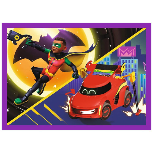Пазл Trefl Batwheels Встречайте Batwheels 4 в 1 (35, 48, 54, 70) (5900511346589) – Trefl (вид 4)