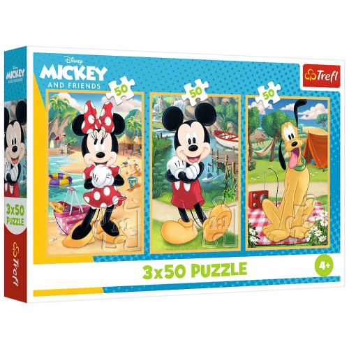Пазл Trefl Mickey&friends Мышь на празднике 3 х 50 элементов (5900511348811) – Trefl