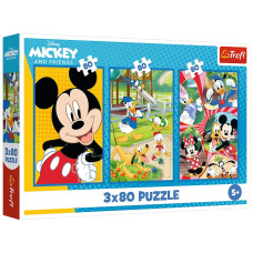 Пазл Trefl Mickey&friends Команда Микки Мауса 3х80 элементов (5900511348873)