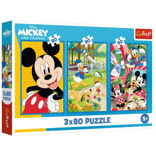 Пазл Trefl Mickey&friends Команда Микки Мауса 3х80 элементов (5900511348873) – Trefl