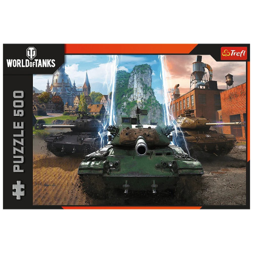 Пазл Trefl World of Tanks, Пора действовать 500 элементов (5900511375350) – Trefl (вид 2)