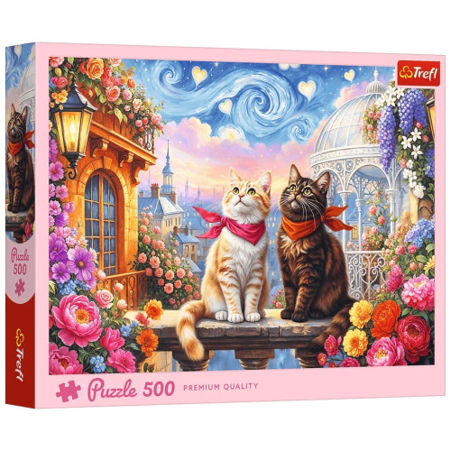 Пазл Trefl Любящие котики 500 элементов (5900511375534) – Trefl
