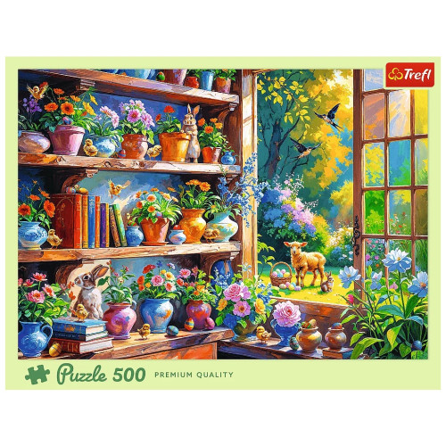 Пазл Trefl Весеннее утро в оранжерее 500 элементов (5900511375589) – Trefl (вид 2)