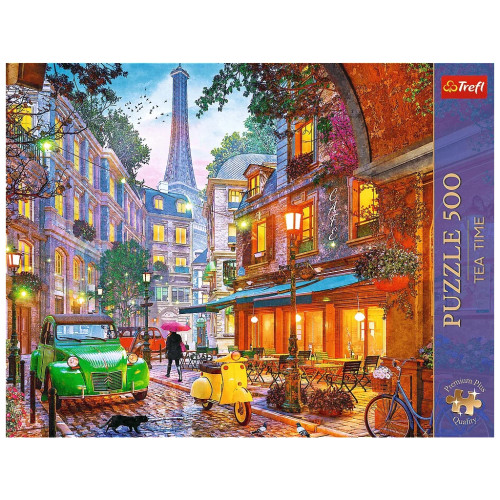 Пазл Trefl Premium Plus Tea Time: Кафе на углу в Париже 500 элементов (5900511376142) – Trefl (вид 2)