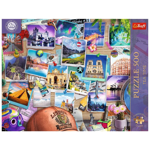 Пазл Trefl Premium Plus Tea Time: Воспоминания о путешествиях 500 элементов (5900511376166) – Trefl (вид 2)