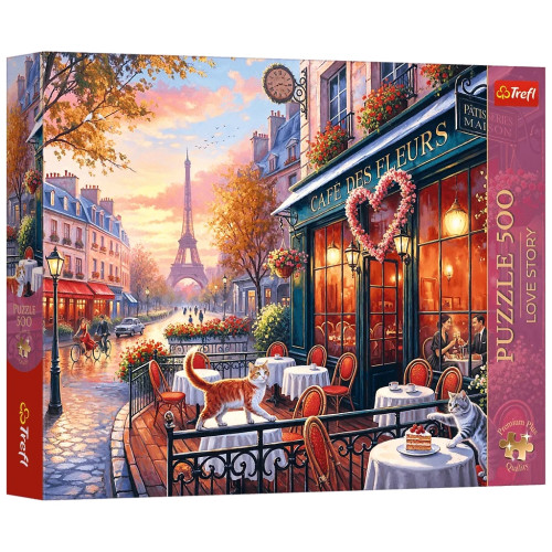 Пазл Trefl Premium Plus Love Story: Любовь в Париже 500 элементов (5900511376210) – Trefl