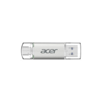 USB флеш накопитель Acer 64GB UT300 USB-A/Type-C 3.2 Silver (BL.9BWWA.589)