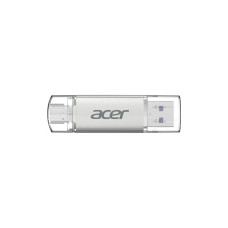 USB флеш накопитель Acer 64GB UT300 USB-A/Type-C 3.2 Silver (BL.9BWWA.589)