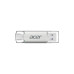 USB флеш накопитель Acer 64GB UT300 USB-A/Type-C 3.2 Silver (BL.9BWWA.589) – Acer