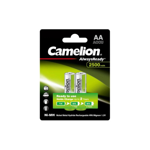 Аккумулятор Camelion AА 2500mAh Ni-MH Always Ready HR6 BP2 (NH-АA2500АRBP2) – Camelion