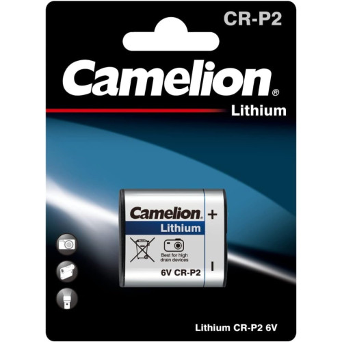 Батарейка CR-P2 Photo 6V 1400mAh Lithium BP1 Camelion (CR-P2-BP1) – Camelion