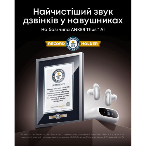 Навушники Anker SoundСore Liberty 5 Pro Pearl White (D1203G21) – Anker (вид 4)