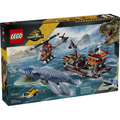 Конструктор LEGO Jurassic World Нападение мозазавра на лодку (77983) – LEGO