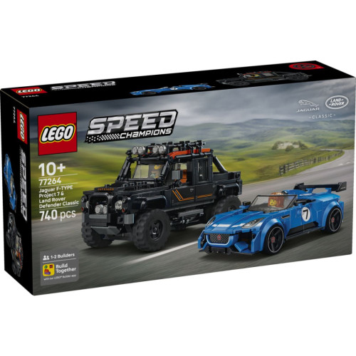 Конструктор LEGO Speed Champions Jaguar Project 7 и Land Rover Defender (77264) – LEGO