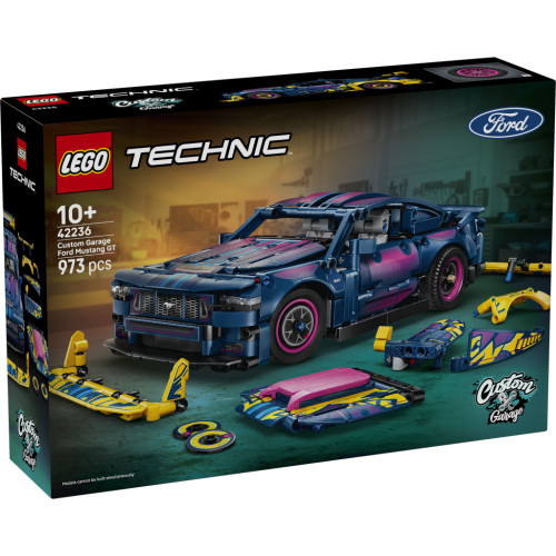 Конструктор LEGO Technic Тюнинг-гараж с автомобилем Ford Mustang GT (42236) – LEGO