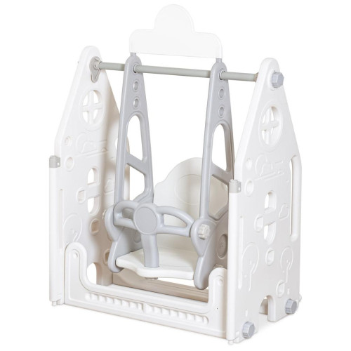 Детский манеж Mealux трансформер 4 в 1 (KD-C051 Grey/White) – Mealux (вид 4)