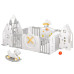 Детский манеж Mealux трансформер 4 в 1 (KD-C051 Grey/White) – Mealux