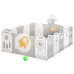 Детский манеж Mealux Hiro (KD-C102 White) – Mealux