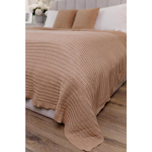 Плед Прованс COTTON бежевий 50% бавовна 50 % акрил 200 х 220 см (040379) – Прованс (вид 4)
