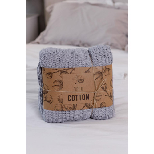 Плед Прованс COTTON сірий 50% бавовна 50 % акрил 200 х 220 см (040381) – Прованс (вид 3)
