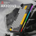 Клавіатура Ajazz AK820 V2 Coconut Flake Switch Wireless/Bluetooth/USB UA Black/Gray/Yellow (AK820-V2-CF-BGY) – Ajazz (вид 4)