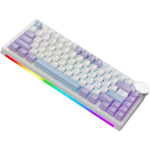 Клавиатура Ajazz AK820 V2 Coconut Flake Switch Wireless/Bluetooth/USB UA Purple/White/Blue (AK820-V2-CF-PWB) – Ajazz (вид 3)