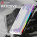 Клавиатура Ajazz AK820 V2 Coconut Flake Switch Wireless/Bluetooth/USB UA Purple/White/Blue (AK820-V2-CF-PWB) – Ajazz (вид 4)