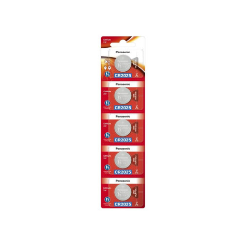 Батарейка CR 2025 Lithium 5pcs Blister Panasonic (CR-2025/5BE) – Panasonic