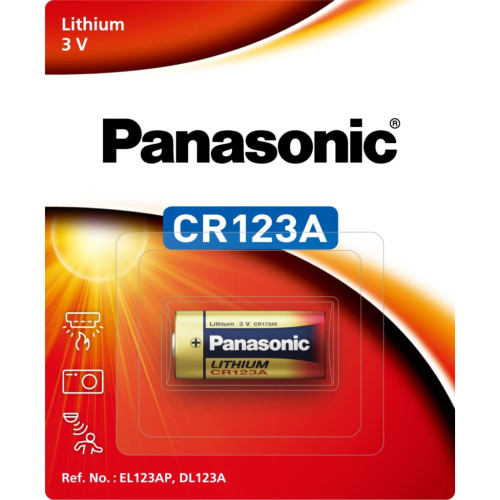 Батарейка CR 123 Lithium 1pcs Blister Panasonic (CR-123AW/1BE) – Panasonic