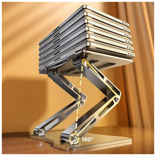 Підставка до ноутбука RTAKO RS-CP75D 3-Level Rotation Laptop Stand Silver (6930539537293) – RTAKO (вид 3)