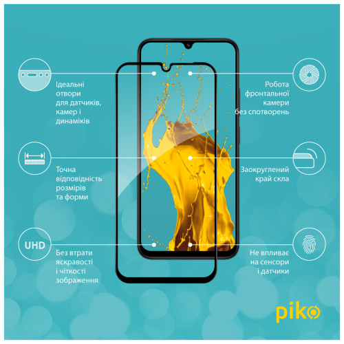 Скло захисне Piko Full Glue ESD Xiaomi Poco C85 4G Black (1283126628290) – Piko (вид 2)