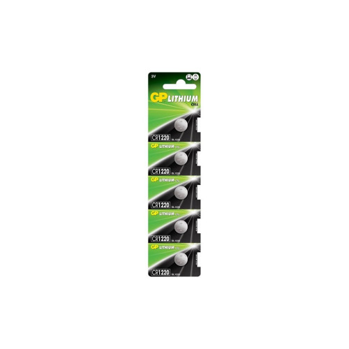 Батарейка Gp CR 1220 Lithium 3.0V * 1 (отрывается) (CR1220E-2CPU5 / 4891199001345) – Gp